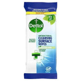 Dettol Antibacterial Cleansing Surface Wipes 72 Large Wipes (Case of 5)  Adomoo